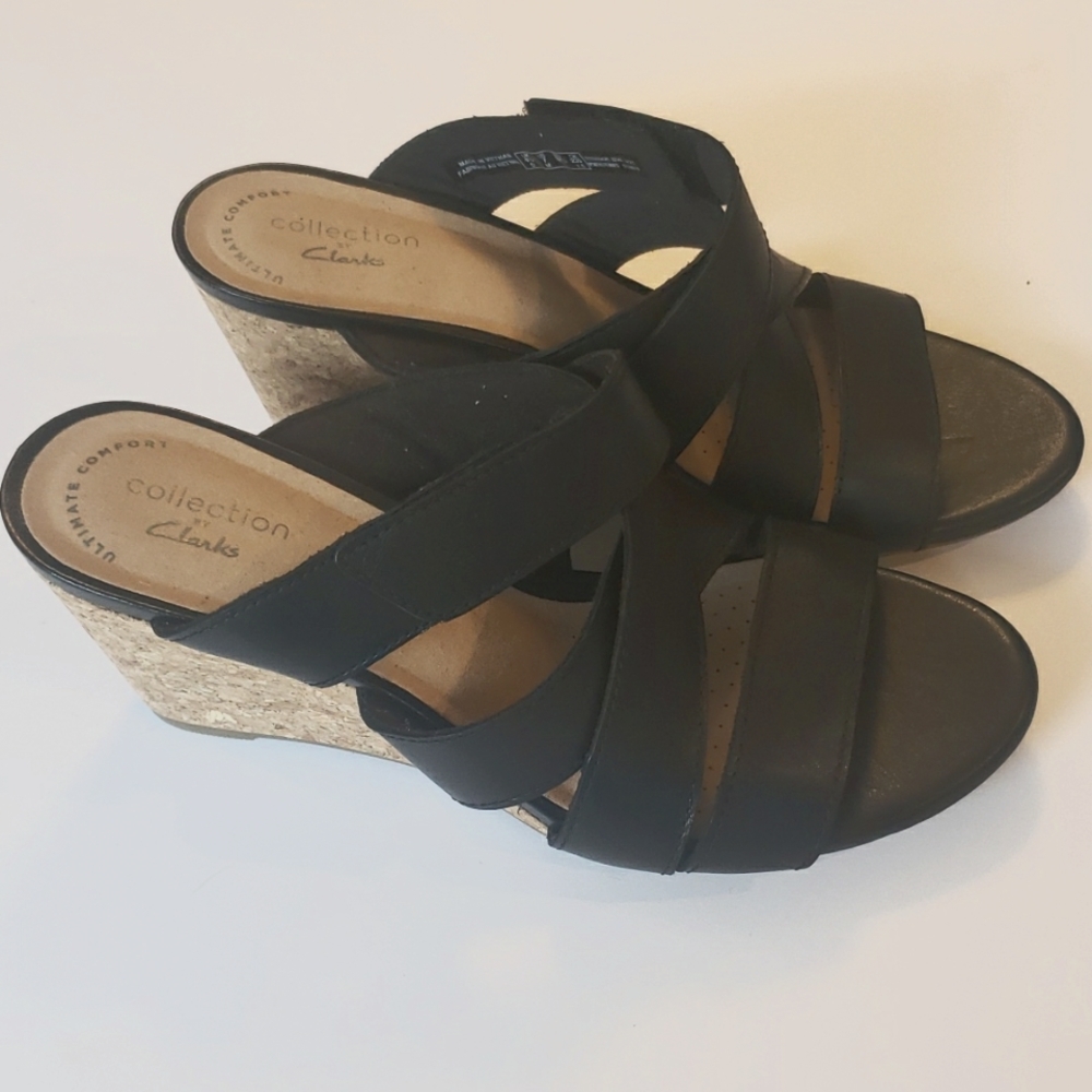 Black Clarks Ultimate Comfort Sandal Size 7.  NWOT